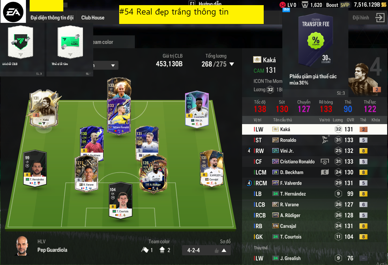 Acc FIFA #Acc trắng thông tin 